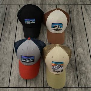 4 Patagonia adjustable back hats. Never worn!